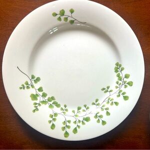 Martha Stewart Collection Maiden Hair Fern Green Dinner Plate